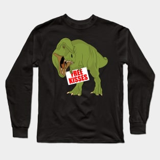 Free kisses t rex Long Sleeve T-Shirt